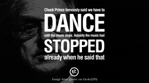 Chuck Prince famously said we have to dance until the music stops ...