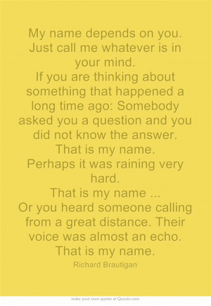 In Watermelon Sugar.