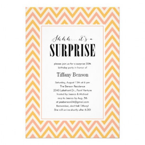 Shhh… it's a Surprise Party Invitations