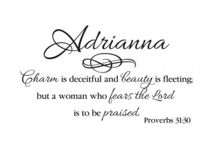 Vinyl Wall Words- Teen Girl vinyl -Scripture Bible Verse Vinyl ...