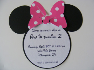 minnie mouse invitation help