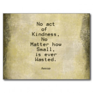 Aesop Kindness Quote Sticker