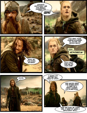 Legolas Points Out Their