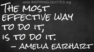 Inspiring Quotes: Amelia Earhart on Getting Things Done