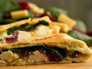 Thanksgiving Leftovers Quesadilla