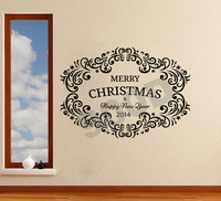 ... christmas word flower vine Removable vinyl Wall Stickers, wall quote