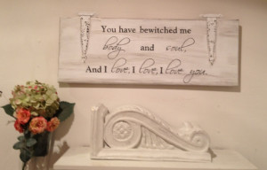 ... distressed, cottage shabby chic sign: 