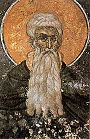 Icon of Arsenius the Great , notable Desert Father.