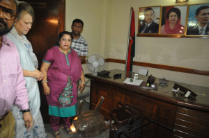 Khaleda Zia at BNP Nayapaltan office