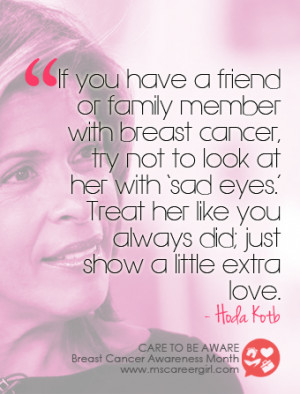 ... be Aware: 8 Celebrity Quotes Promoting Breast Cancer Awareness Month