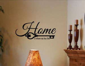 Vinyl Wall words quotes and sayings Home is where my by vinylsay, $9 ...