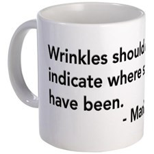 Wrinkles (Mark Twain Quote) Mug for