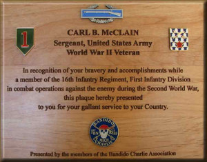 THE 16TH INFANTRY REGIMENT HONORS ONE OF THEIR OWN