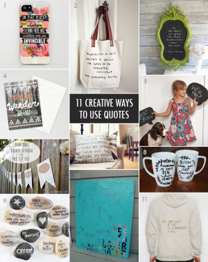 Creative Ways to Display Quotes