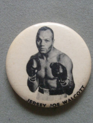 Jersey Joe Walcott Vintage 1940s Pin Button