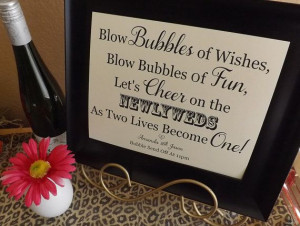 Blow Bubbles of Wishes Wedding