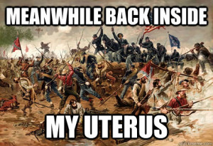 meanwhile back inside my uterus - period