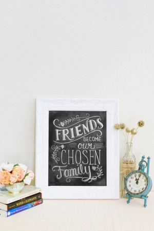 Friendship Print - Friendship Gift - Friend Quote - Hand Lettered ...