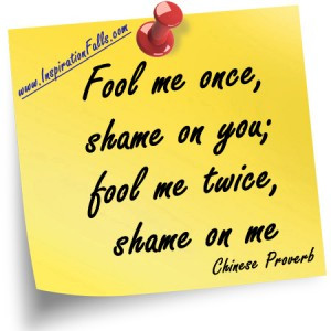 Bush Shame On You Quote