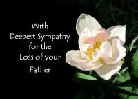 Tulip Sympathy Card for Loss of Father