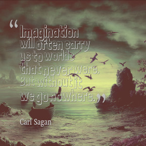 Imagination is the voice of daring. If there is anything Godlike about ...