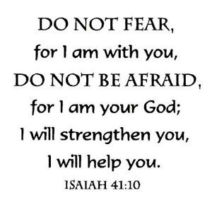 ... ISAIAH 41:10 Do Not Fear unmounted rubber stamp #6, Christian bible