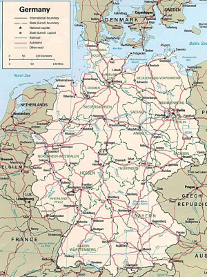 Cartina Germania