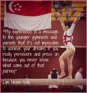 Gymnast Quotes Singapore gymnastics runs