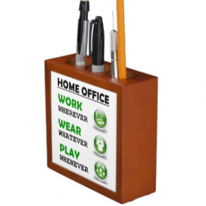 Work From Home Office Funny Quote Desk Organizers