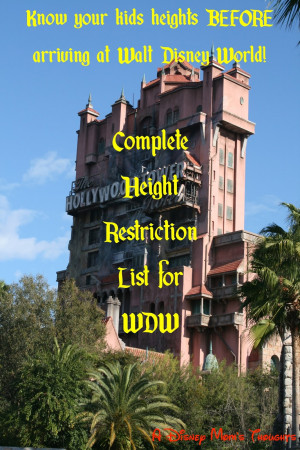 Tuesday's Tip: Walt Disney World Ride Height Requirements