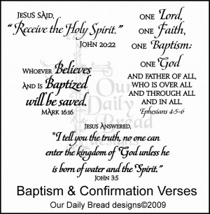 baptism confirmation bundle baptism confirmation verses and