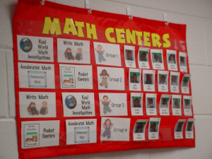 Set up Math Centers in your Kindergarten classroom. Lots of photos ...