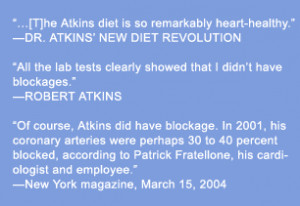 The Controversy Over Dr. Atkins’ Health