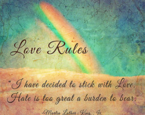 Rule s, rainbow, quotes, martin luther king, mlk, inspirational quote ...