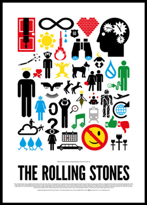 ... famous rock bands. Each poster tells a little story about the band