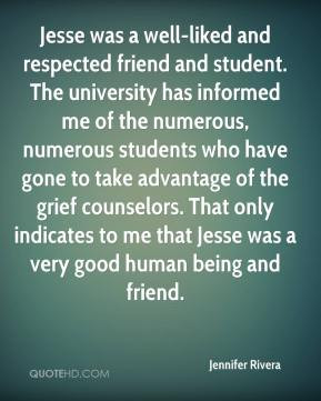Jennifer Rivera - Jesse was a well-liked and respected friend and ...
