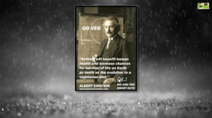 Albert Einstein - Vegan, Animal Rights, Vegetarian, Quote, Albert, Veg ...