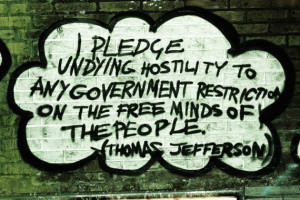 Photography Print - Freedom Graffiti, London - Thomas Jefferson Quote ...