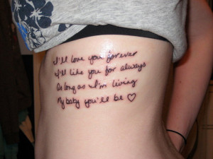 french writing tattoos french quote tattoo on back