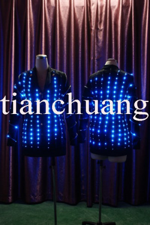 Offical Men Jackets / Circus Performance Suits / LED Outfits / EL Wire ...