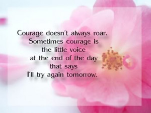 feel better courage