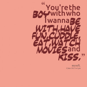 Want to Cuddle with You Quotes