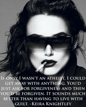 Keira Knightley: Atheist