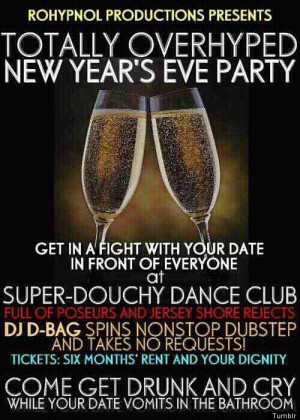 Literal New Year's Eve Invite Tells It Like It Is