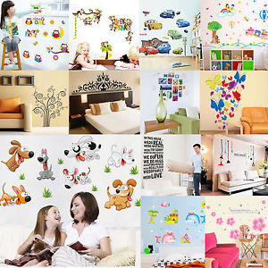 DIY-Removable-Vinyl-Quote-Flower-Wall-Paper-Stickers-Decal-Mural-Home ...