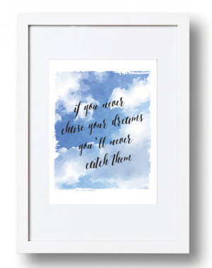 Chase your Dreams. Inspirational Quotes, Typography Art, Digital ...