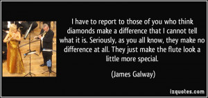 have to report to those of you who think diamonds make a difference ...
