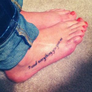 love foot tattoos!!!