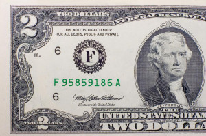 Thomas Jefferson Two Dollar...