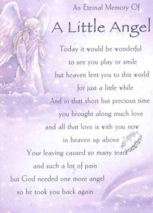 Angel Baby Poems Quotes